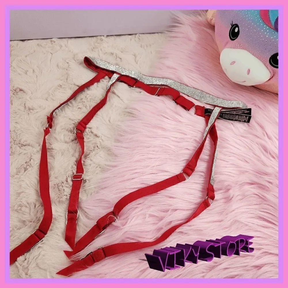 NWT Red Radiance: Victoria's Secret Crystals Garter XS NWT